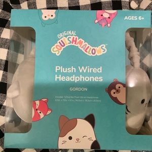 🐬🐬🐬🐬🐬Squishmallows GORDON Original Plush Wired Headphones NWT🐬🐬🐬🐬🐬